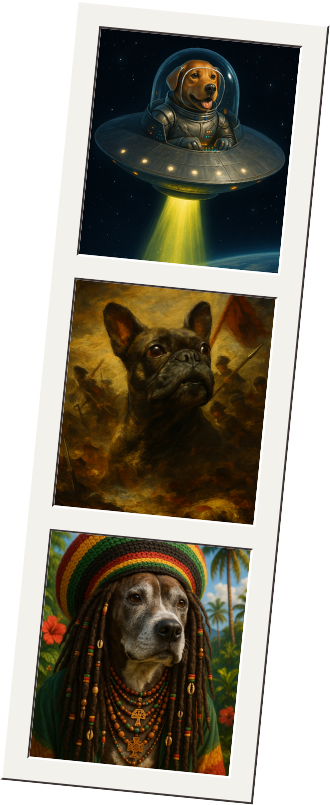Decorative pet illustration